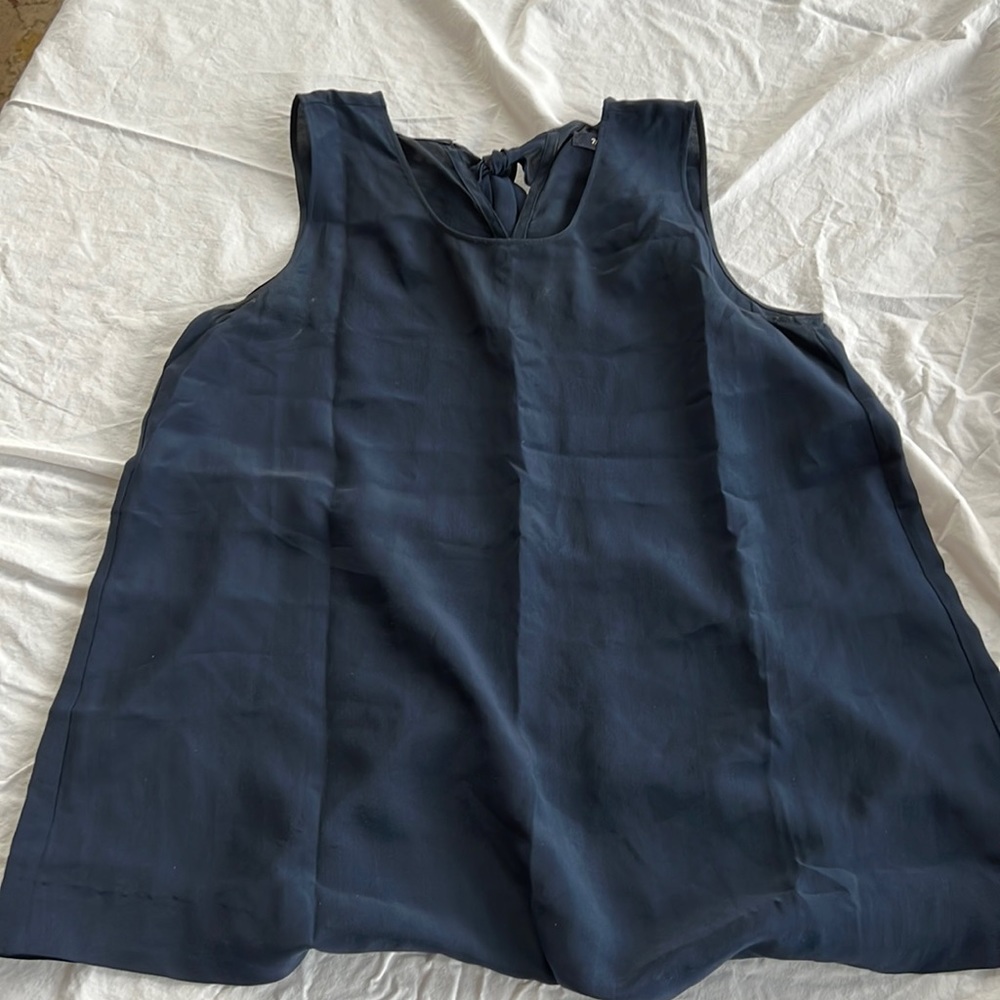 Madewell 100% Silk Open back tank XS